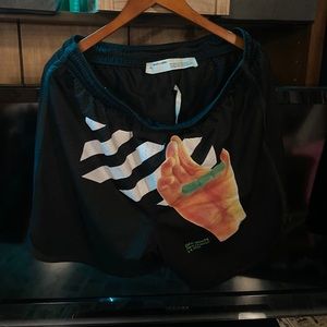 Off White Shorts! Black S/S 13 collection. size XL